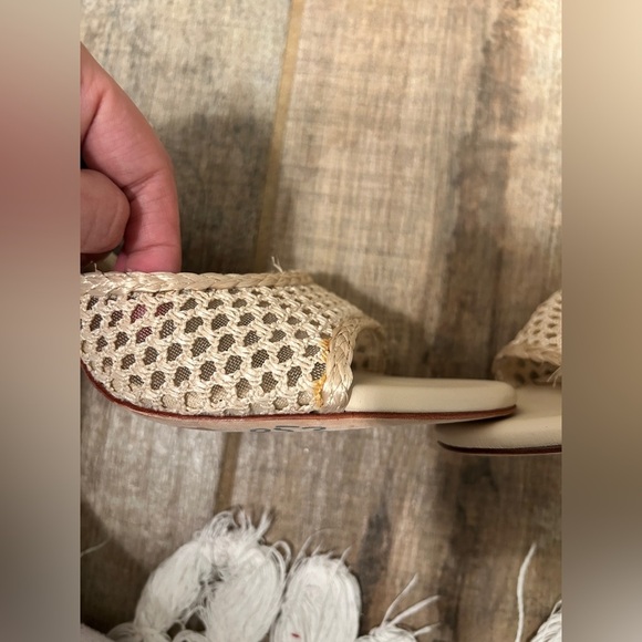 Antonio Melanix The Nat Note Riviera Woven Metallic Slip-On Mules - Picture 5 of 8